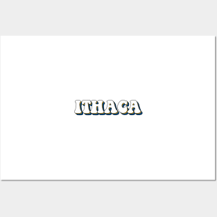 Ithaca lettering Posters and Art